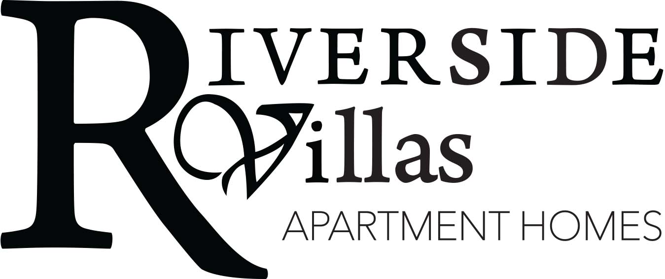 A logo for Riverside Villas Apartment Homes.